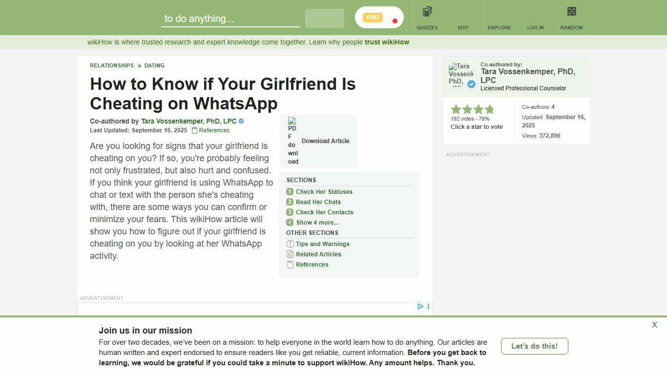 7 Simple Ways to Know if Your Girlfriend Is Cheating on WhatsApp